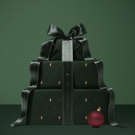 Papel De Presente Green ballerina and reindeer wrapping paper