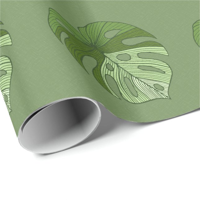 Papel De Presente Green Denim (Ponta do rolo)