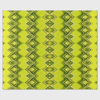 Papel De Presente green & lemon yellow diamond pattern