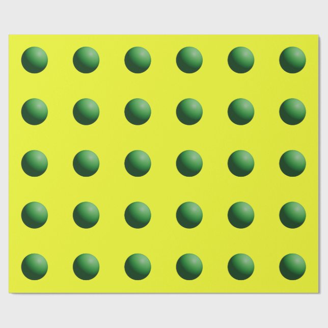 Papel De Presente Green on Yellow (Aberto)