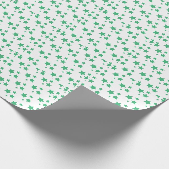 Papel De Presente Green Stars Modern design Wrappaper (Ponta)