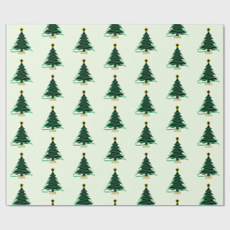 Papel De Presente Green Tree