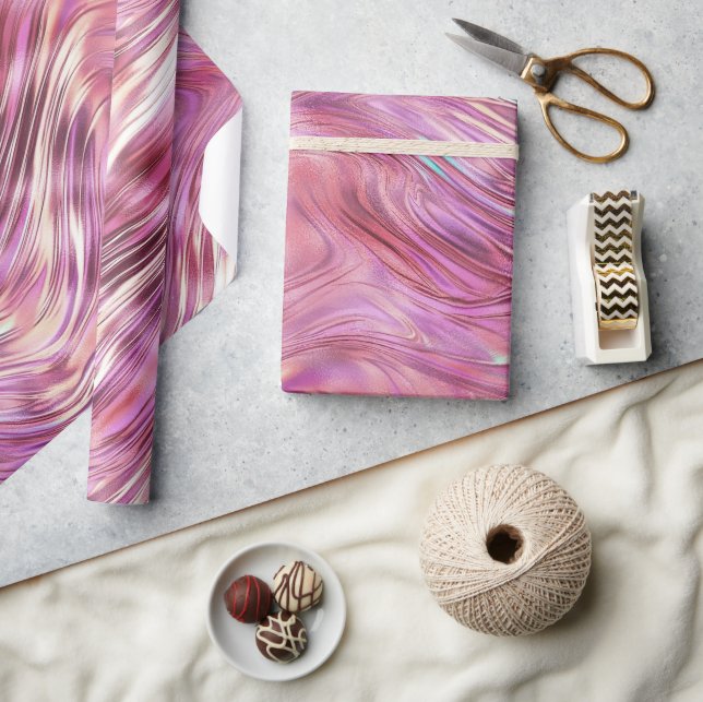 Papel De Presente Grelha Dourada de Rosa Rosa Rosa Girassol (Artesanato)