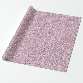 Papel De Presente Grelha Glitter Girly Pink