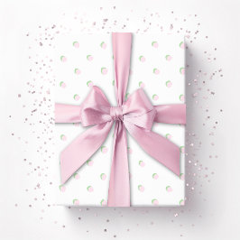 Papel De Presente Greta Fun Dot in Pink and Green