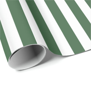 Papel De Presente Greve Verde e Branca de Hunter