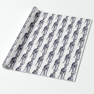 Papel De Presente Greyhound Breed Inglês