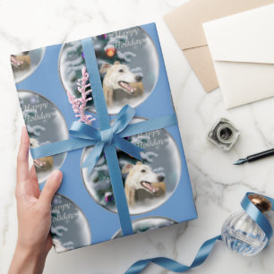Papel De Presente Greyhound Christmas