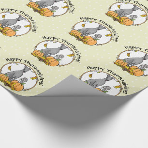 Papel De Presente Greyhound (cinza) Cachorros Pumpkins Deixa Engraça