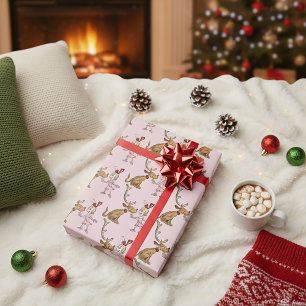 Papel De Presente Grinch Max & Cindy Lou Quem