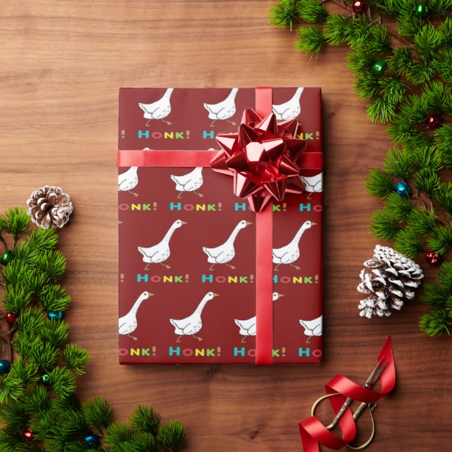 Papel De Presente Grito de Ganso (Presente de Natal)