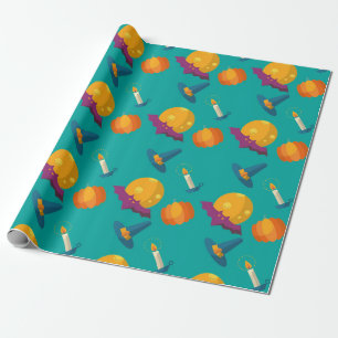 Papel De Presente Gritos mágicos de Halloween bonitos presentes