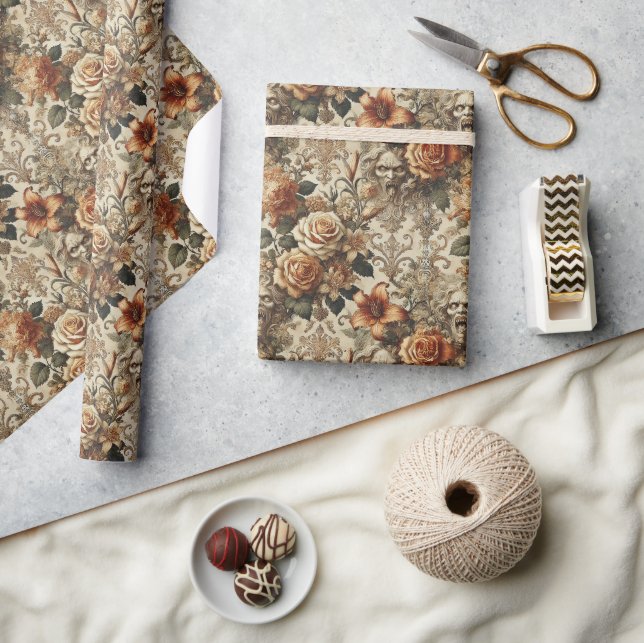 Papel De Presente Grotesque Elegance – Gothic Victorian (Artesanato)