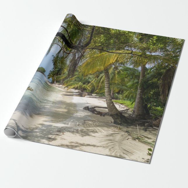 Papel De Presente Grove tropical (Desenrolado)