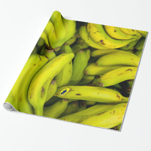 Papel De Presente Grupos de bananas verdes