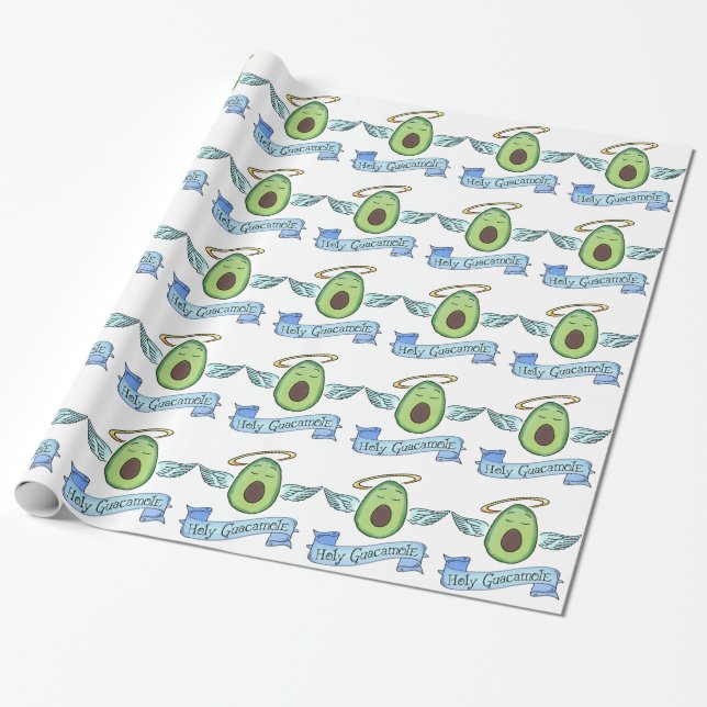 Papel De Presente Guacamole santamente! (Desenrolado)