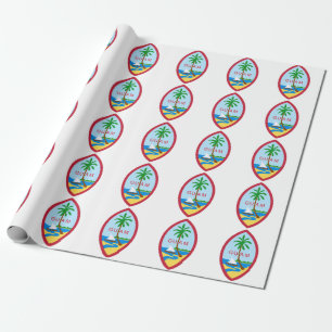 Papel De Presente Guam Seal