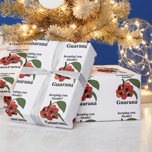Papel De Presente Guarana Plant Botanical (Feriados)