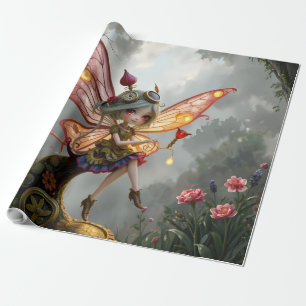 Papel De Presente Guardiã Enluarada da Luz Mecânica.