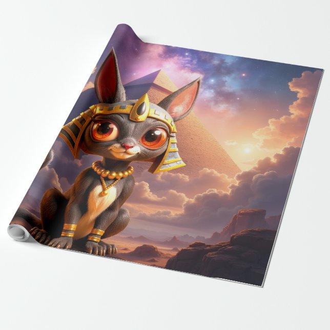 Papel De Presente Guardião Enluarado das Areias Eternas. (Desenrolado)