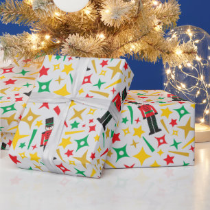 Papel De Presente Guardiões de Natal de Nutcracker e Estrelas