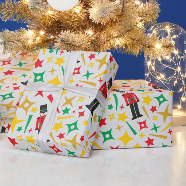 Papel De Presente Guardiões de Natal de Nutcracker e Estrelas (Feriados)