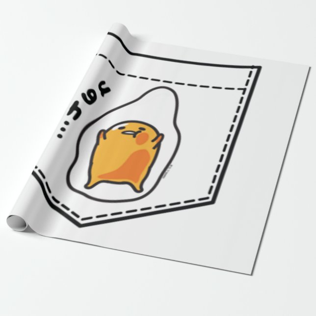 Papel De Presente Gudetama Pocket Sweet (Desenrolado)
