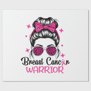 Papel De Presente Guerreira da Consciencialização do Cancro da Mama