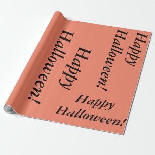 Papel De Presente guião cursivo do Feliz Halloween simp