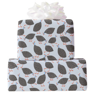 Papel De Presente Guinea Fowl Bird Pattern