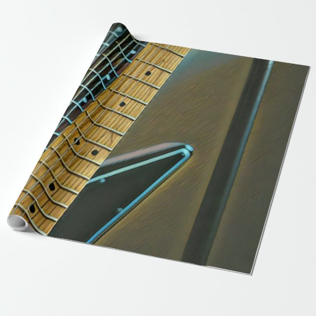 Papel De Presente guitar gift for fathers day (Desenrolado)