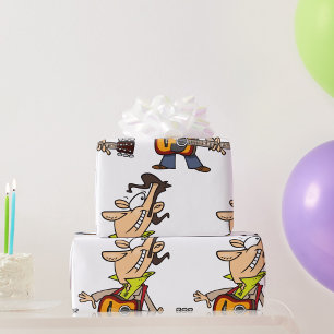 Papel De Presente Guitar Man Rockstar