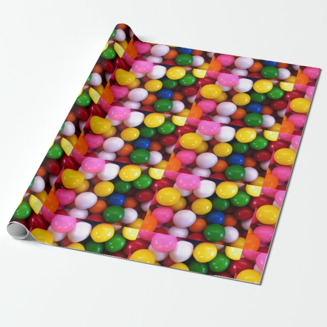 Papel De Presente Gumballs saboroso (Desenrolado)