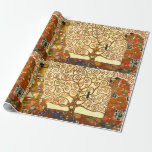 Papel De Presente Gustav Klimt A Árvore da Vida das Belas Artes<br><div class="desc">Gustav Klimt,  a árvore da vida,  papel de quebra de arte</div>