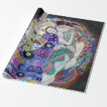 Papel De Presente Gustav Klimt - A Virgem<br><div class="desc">A Virgem / A Maiden - Gustav Klimt,  Oil on Canvas,  1913</div>