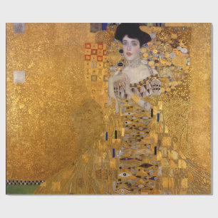 Papel De Presente Gustav Klimt,Adele,Art nouveau,deco,ouro,pinturas