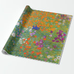 Papel De Presente Gustav Klimt - Jardim Flor<br><div class="desc">Jardim Flor - Gustav Klimt em 1905-1907</div>