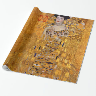 Papel De Presente Gustav Klimt Retrato de Adele GalleryHD Vintage