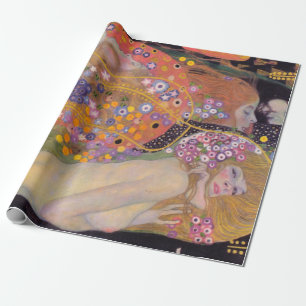 Papel De Presente Gustav Klimt - Serpentes Aquáticas II