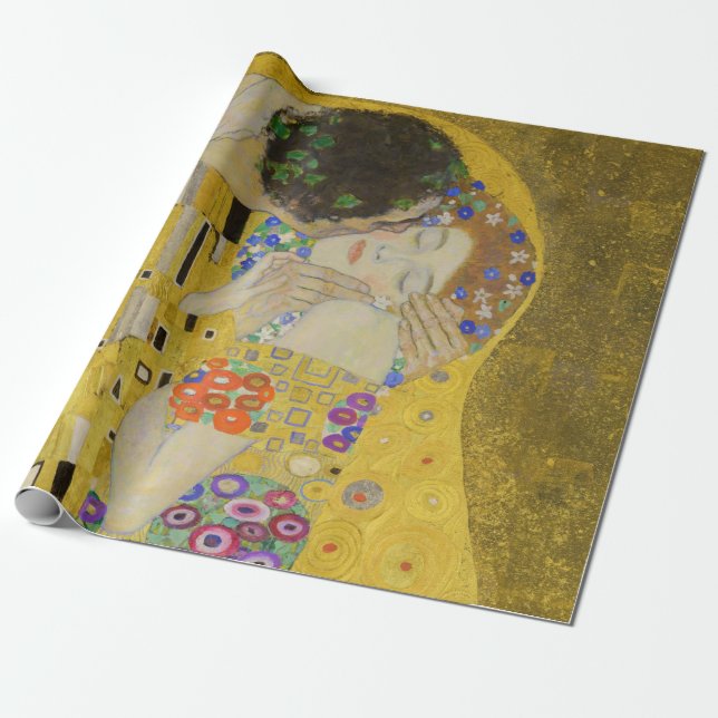 Papel De Presente Gustav Klimt - The Biss (Desenrolado)