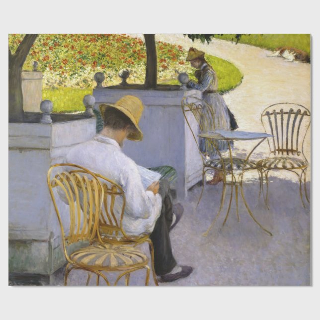 Papel De Presente Gustave Caillebotte - As Laranjeiras (Aberto)
