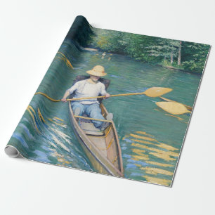 Papel De Presente Gustave Caillebotte - Barcos no Yerres
