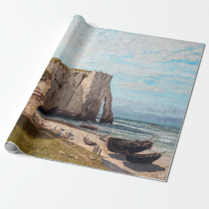 Papel De Presente Gustave Courbet - Cliffs at Etretat após tempesta