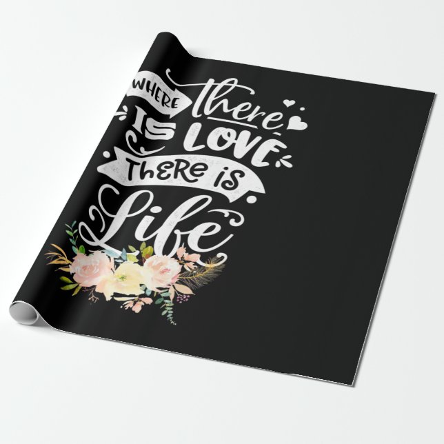 Papel De Presente Há Amor Há Vida (Desenrolado)