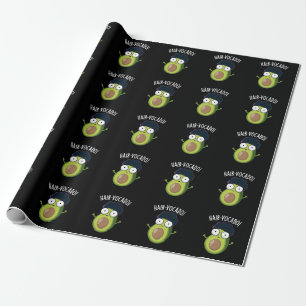 Papel De Presente Hair-vocado Piadas engraçadas de abacate Fundo esc