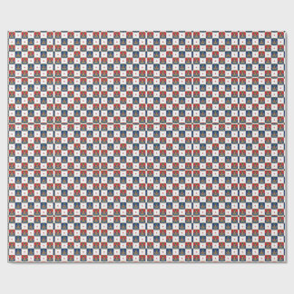 Papel De Presente Haiti Coat of Arms Checkerboard Pattern — Haitian 