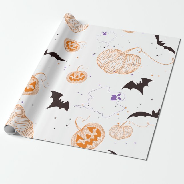 Papel De Presente Halloween Delights (Desenrolado)