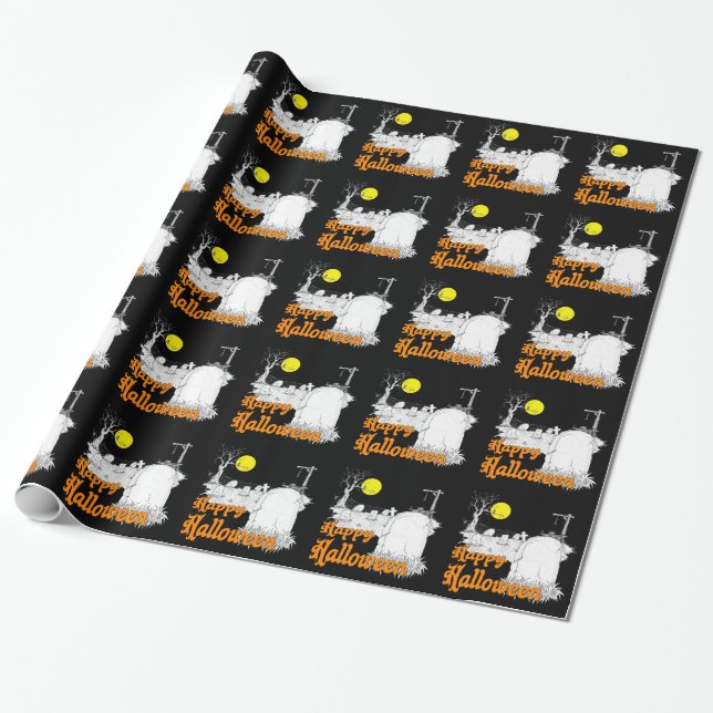 Papel De Presente Halloween DIY (Desenrolado)