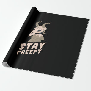 Papel De Presente Halloween Fica Assustador Com Presente De Cabra