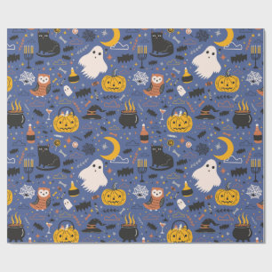 Papel De Presente Halloween Fright